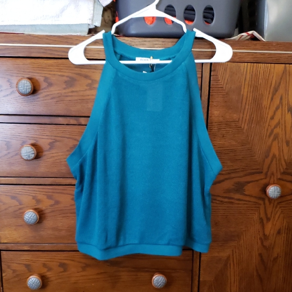 Ricki's Turquoise Halter Women's Top